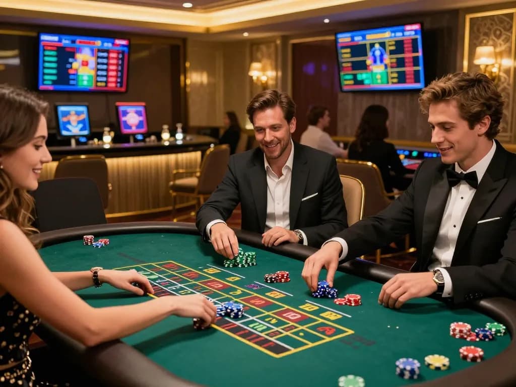Exciting baccarat game at 99ok live casino with vibrant atmosphere
