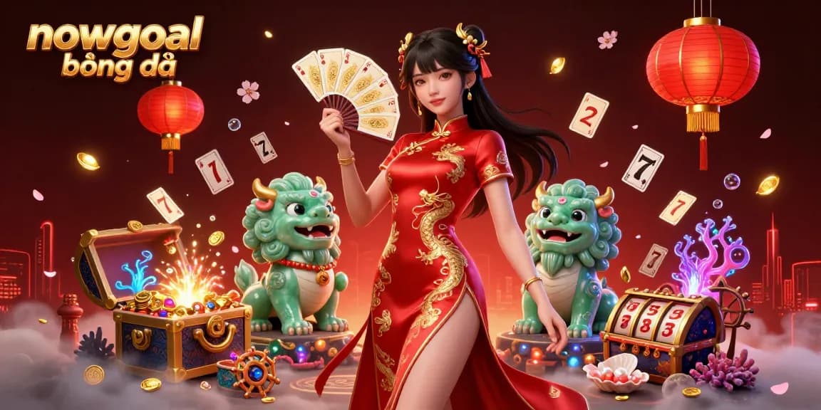 Engage with nowgoal bóng đá live scores and dynamic gaming elements in a richly animated casino scene.