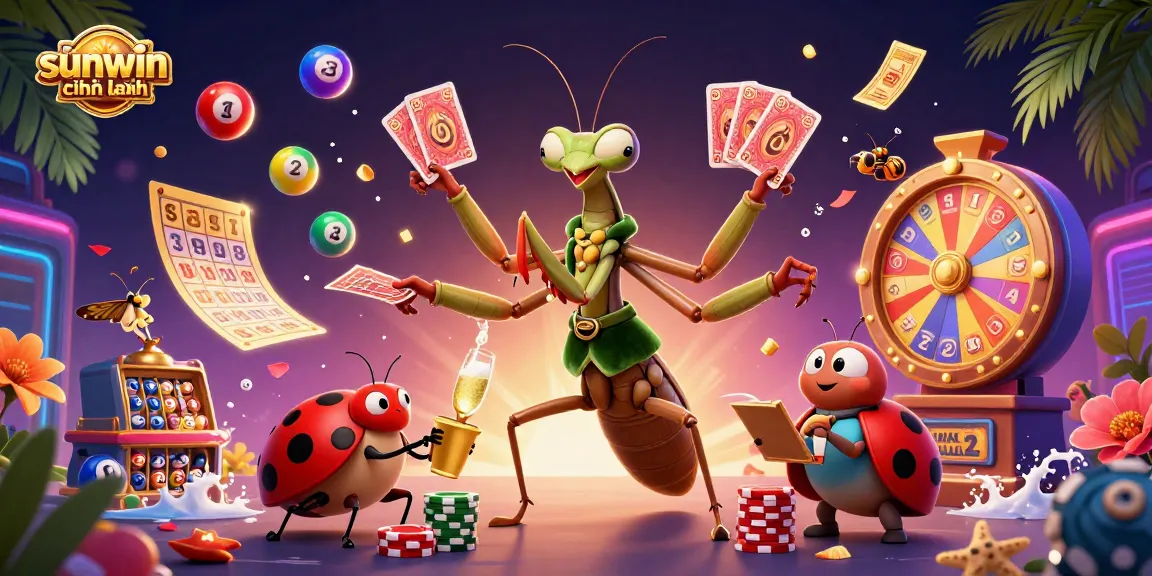 Experience the excitement of sunwin chính hãng with a vibrant 3D casino illustration featuring dynamic casino elements.